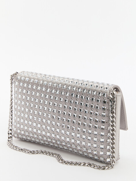 Клатч GUESS ZALINA FLAP CLUTCH, Артикул HWIY9350700, серебряный | 4450355. Ракурс 4