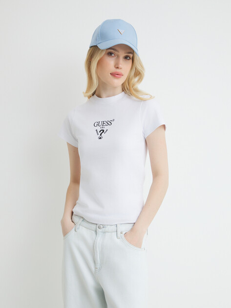 Женская бейсболка GUESS BASEBALL CAP, Артикул AW5283COT01, голубой | 4450611. Ракурс 4 Женская бейсболка GUESS BASEBALL CAP, Артикул AW5283COT01, голубой | 4450611. Ракурс 4