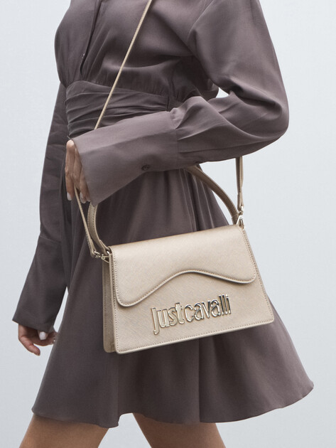 Женская сумка  JUST CAVALLI METAL LETTERING, Артикул 78RA4BB4, золотой | 4450778. Ракурс 5