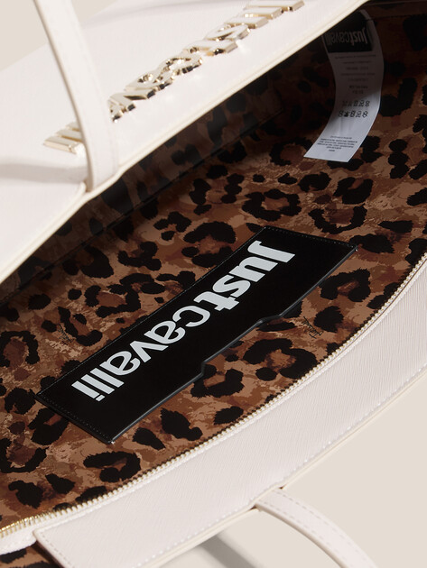 Женский тоут JUST CAVALLI METAL LETTERING, Артикул 78RA4BB9, молочно-белый | 4450814. Ракурс 4