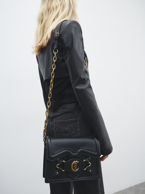 Кросс-боди JUST CAVALLI CROSSED LACES, Артикул 78RA4BL3, черный | 4450868. Ракурс 5