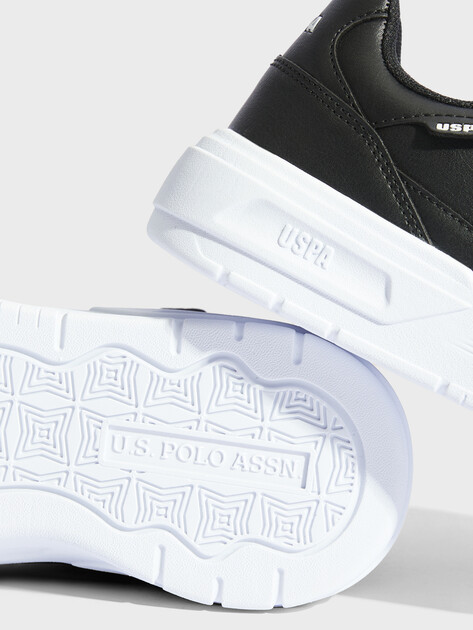Женские кеды U.S.POLO ASSN. REKE, Артикул 102023214, черный | 4451726. Ракурс 3