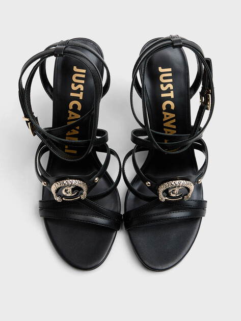 Женские босоножки JUST CAVALLI IVY, Артикул 78RA3S34, черный | 4452265. Ракурс 4
