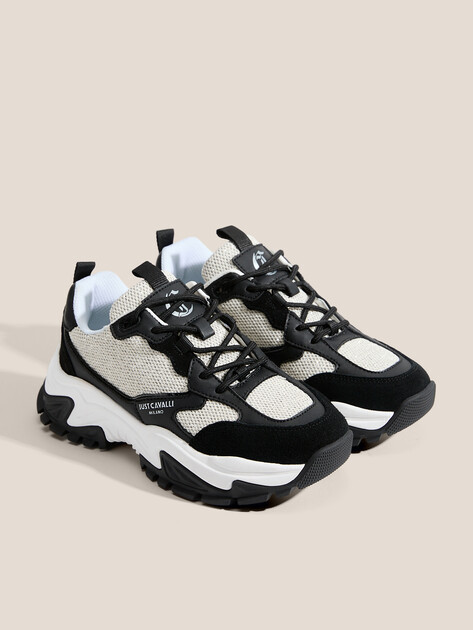 Женские кроссовки JUST CAVALLI JORDIE, Артикул 78RA3SC1, молочно-бежевый | 4452308. Ракурс 2