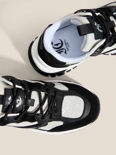 Женские кроссовки JUST CAVALLI JORDIE, Артикул 78RA3SC1, молочно-бежевый | 4452308. Ракурс 3