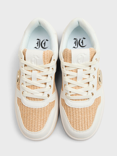 Женские кеды JUST CAVALLI AZULA, Артикул 78RA3SM6, светло-бежевый | 4452343. Ракурс 4