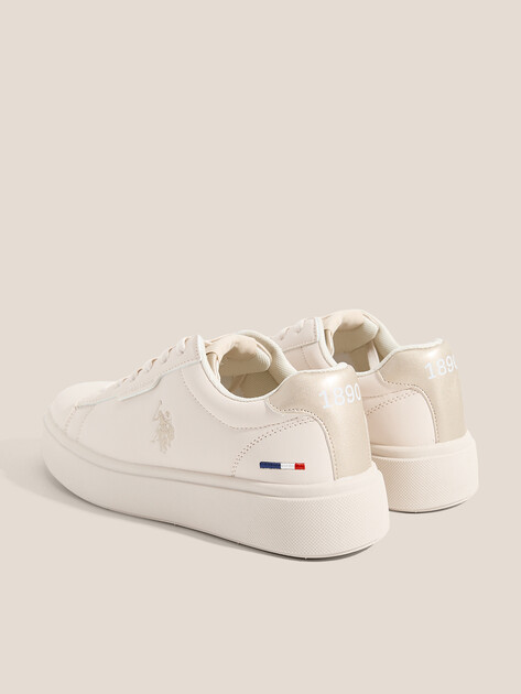 Женские кеды U.S.POLO ASSN. PAMELA GLB 5PR, Артикул 102023208, молочно-бежевый | 4452394. Ракурс 5 Женские кеды U.S.POLO ASSN. PAMELA GLB 5PR, Артикул 102023208, молочно-бежевый | 4452394. Ракурс 5