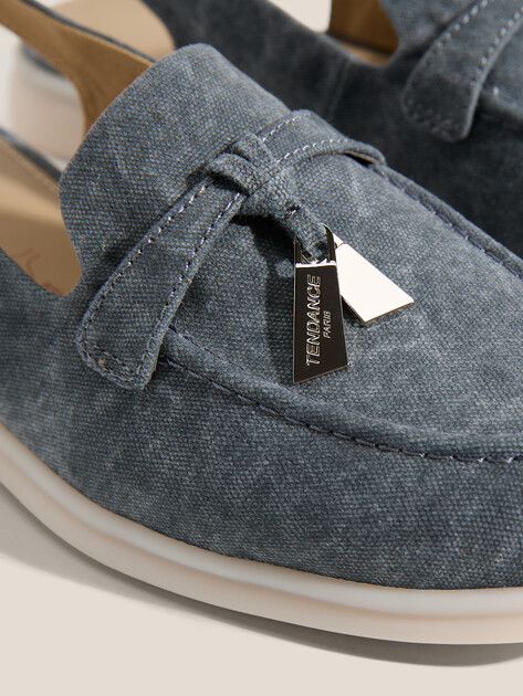 Женские лоферы с открытой пяткой (слинг-бэк) TENDANCE, Артикул YS-2299A-X61, серый | 4452700. Ракурс 4
