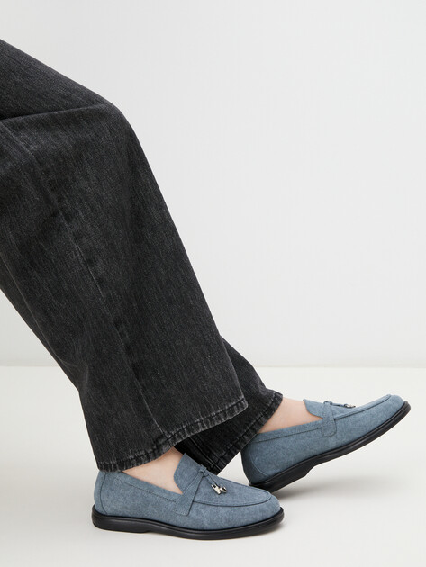 Женские лоферы из денима TENDANCE, Артикул YS-2299AP-106, сине-серый | 4453092. Ракурс 2 Женские лоферы из денима TENDANCE, Артикул YS-2299AP-106, сине-серый | 4453092. Ракурс 2