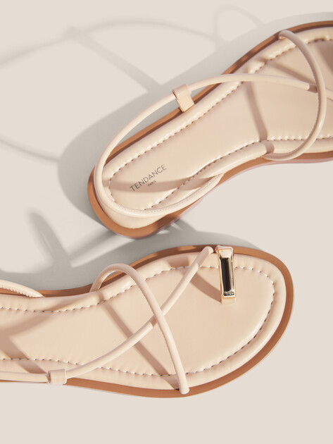 Женские сандалии TENDANCE, Артикул LH24701-2, бежевый | 4456028. Ракурс 3