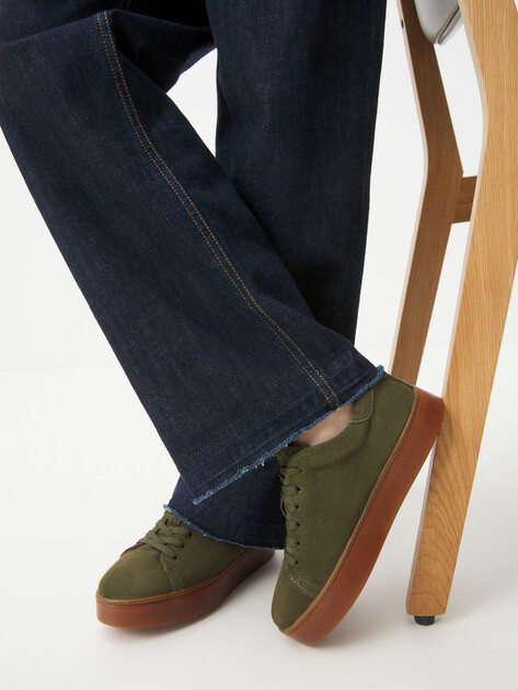 Женские кеды MAISON DAVID, Артикул TM3069F-3, коричневато-зеленый | 4456397. Ракурс 2