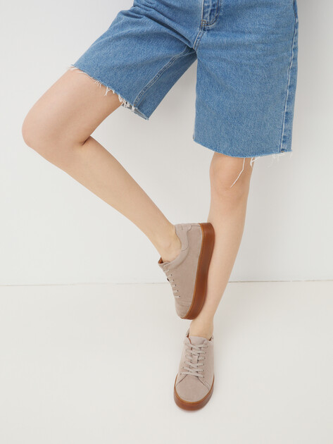 Женские кеды MAISON DAVID, Артикул TM3069F-3, серо-бежевый | 4456509. Ракурс 2 Женские кеды MAISON DAVID, Артикул TM3069F-3, серо-бежевый | 4456509. Ракурс 2