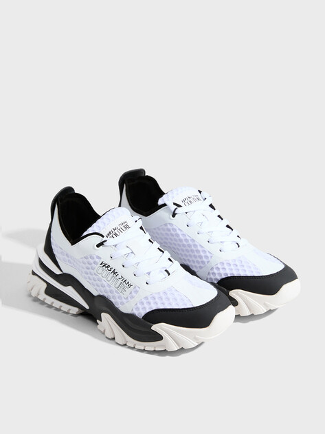 Мужские кроссовки VERSACE JEANS COUTURE NEW TRAIL TREK, Артикул 78YA3SIB, белый | 4458789. Ракурс 2