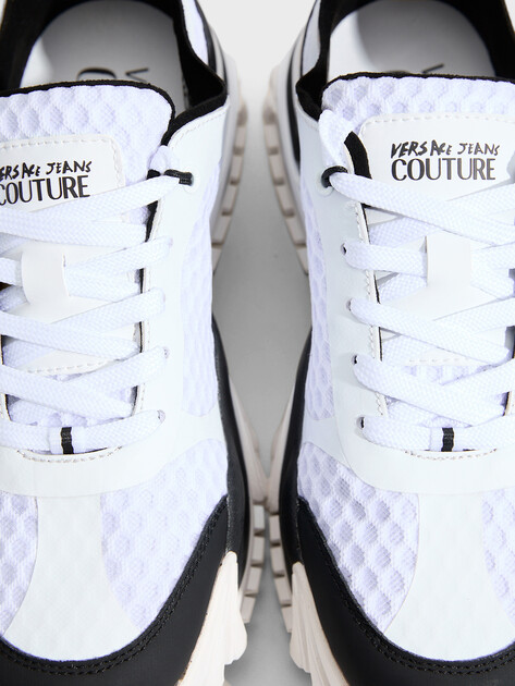 Мужские кроссовки VERSACE JEANS COUTURE NEW TRAIL TREK, Артикул 78YA3SIB, белый | 4458789. Ракурс 3