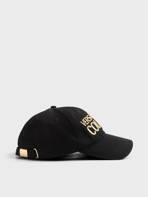 Женская бейсболка VERSACE JEANS COUTURE CUT IN THE MIDDLE HAT, Артикул 78VAZK32, черный | 4459240. Ракурс 4