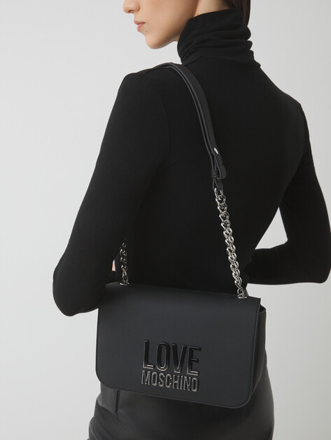 Женская сумка  LOVE MOSCHINO PRISM, Артикул JC4254PP SS25, черный | 4459419. Ракурс 2