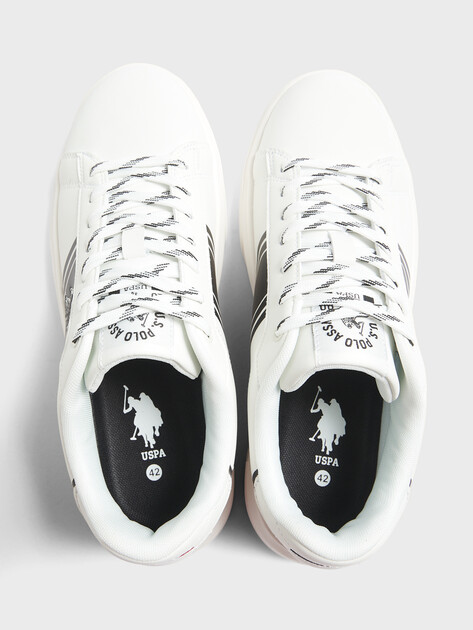 Мужские кеды U.S.POLO ASSN. AREL, Артикул 102022131, белый | 4459800. Ракурс 4 Мужские кеды U.S.POLO ASSN. AREL, Артикул 102022131, белый | 4459800. Ракурс 4