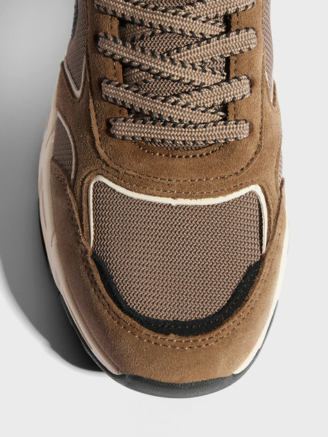 Мужские кроссовки U.S.POLO ASSN. PALMY GLB 5PR, Артикул 102022158, серо-коричневый | 4459848. Ракурс 3