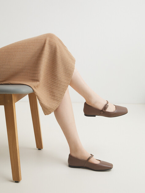 Балетки мэри-джейн TENDANCE, Артикул GLC7442-02, темно-коричневый | 4460549. Ракурс 2