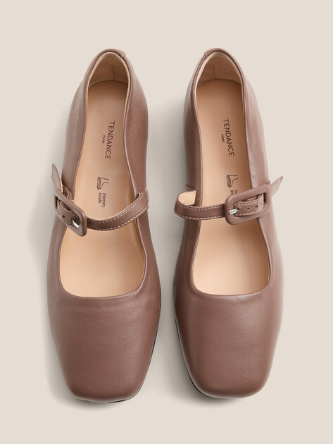 Балетки мэри-джейн TENDANCE, Артикул GLC7442-02, темно-коричневый | 4460549. Ракурс 5