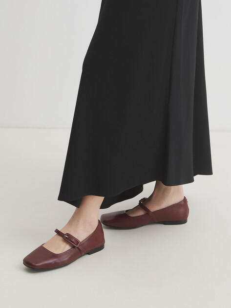 Женские балетки мэри-джейн TENDANCE, Артикул GLC7442-02, винный | 4460556. Ракурс 2