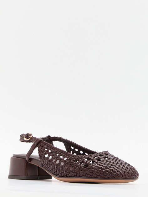 Женские туфли с открытой пяткой (слинг-бэк) TENDANCE, Артикул GLC7223K-02, темно-бордовый | 4460792. Ракурс 3