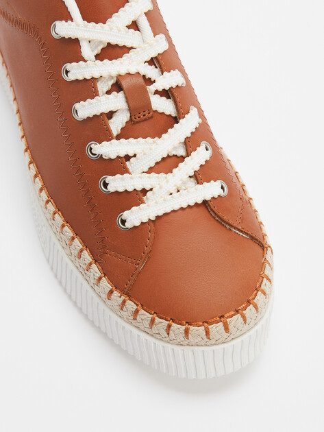 Женские кеды TENDANCE, Артикул GLC7458E-01, оранжево-коричневый | 4461044. Ракурс 6