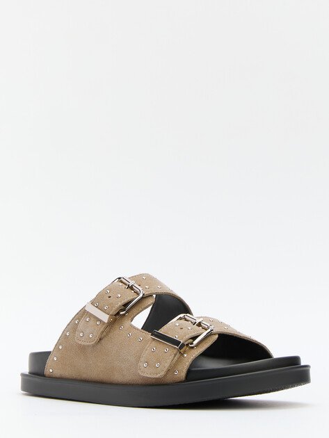 Женские шлепанцы TENDANCE, Артикул GLC376F-04, серо-бежевый | 4461095. Ракурс 3