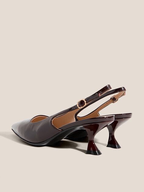 Женские туфли с открытой пяткой (слингбэк) TENDANCE, Артикул GLC7412-02, винный | 4461571. Ракурс 6