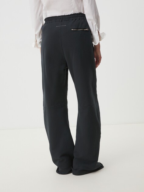 Женские широкие брюки MM6 MAISON MARGIELA PANTS, Артикул S62KB0214, черный | 4461680. Ракурс 4
