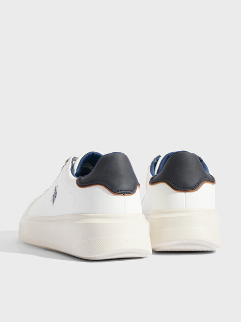 Мужские кеды U.S.POLO ASSN. SMID GLB 5PR, Артикул 102022300, белый | 4463293. Ракурс 5