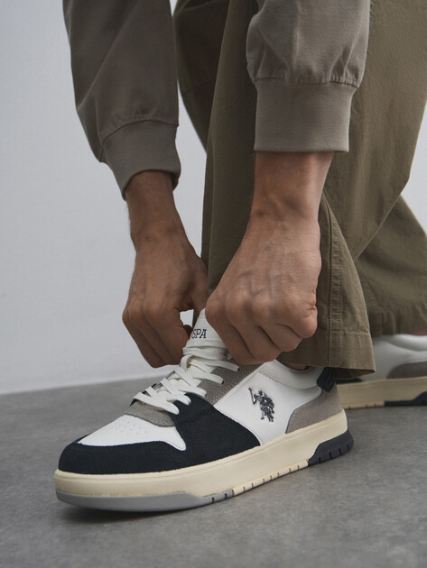 Мужские кеды U.S.POLO ASSN. BENTE GLB 5PR, Артикул 102022133, белый | 4463448. Ракурс 6