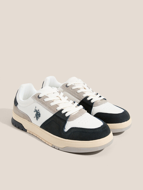 Мужские кеды U.S.POLO ASSN. BENTE GLB 5PR, Артикул 102022133, белый | 4463448. Ракурс 2