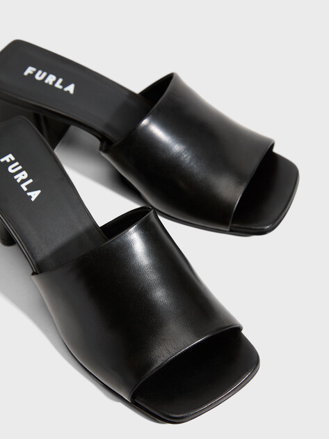 Женские мюли FURLA BLOCK, Артикул YJ96FBK, черный | 4463708. Ракурс 3
