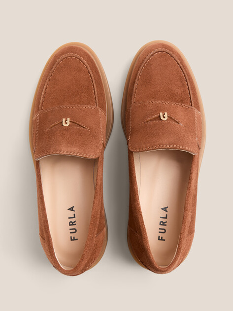 Женские лоферы FURLA LEGACY, Артикул YJ94FLG, коричневый | 4463737. Ракурс 4