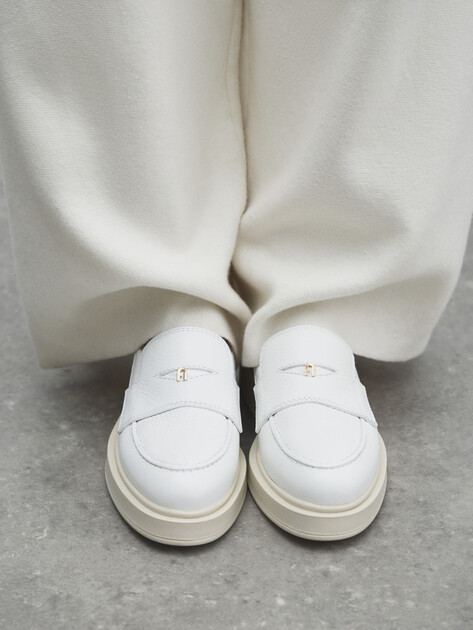 Женские лоферы FURLA LEGACY, Артикул YJ94FLG, белый | 4463753. Ракурс 6