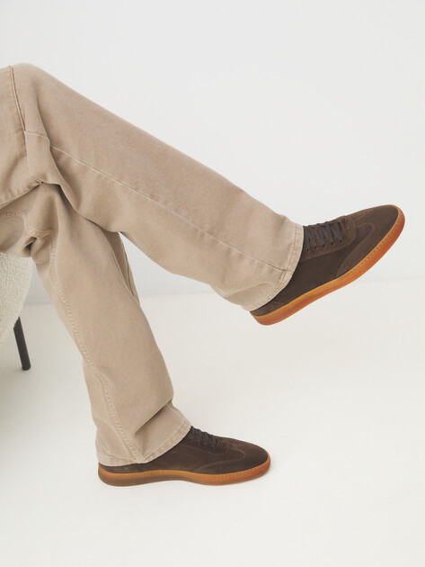 Мужские кеды OFFICINE CREATIVE, Артикул UNION/001, темно-коричневый | 4464815. Ракурс 2