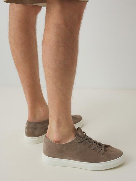 Мужские кеды OFFICINE CREATIVE, Артикул LEGGERA/001, серовато-коричневый | 4465182. Ракурс 2