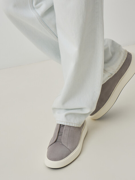 Мужские кеды OFFICINE CREATIVE, Артикул SLOUCH/003, светло-серый | 4466111. Ракурс 2