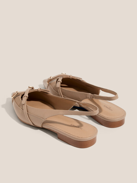 Балетки с открытой пяткой (слинг-бэк) TENDANCE, Артикул LT593-98, темно-бежевый | 4467751. Ракурс 5