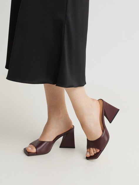 Мюли TENDANCE, Артикул CLF861-07, темно-бордовый | 4469930. Ракурс 2 Мюли TENDANCE, Артикул CLF861-07, темно-бордовый | 4469930. Ракурс 2