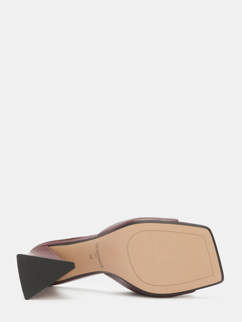 Мюли TENDANCE, Артикул CLF861-07, темно-бордовый | 4469930. Ракурс 4 Мюли TENDANCE, Артикул CLF861-07, темно-бордовый | 4469930. Ракурс 4