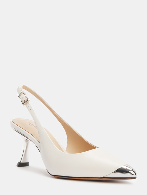 Женские туфли с открытой пяткой (слингбэк) TENDANCE, Артикул CLF882-05T, молочно-белый | 4470753. Ракурс 3