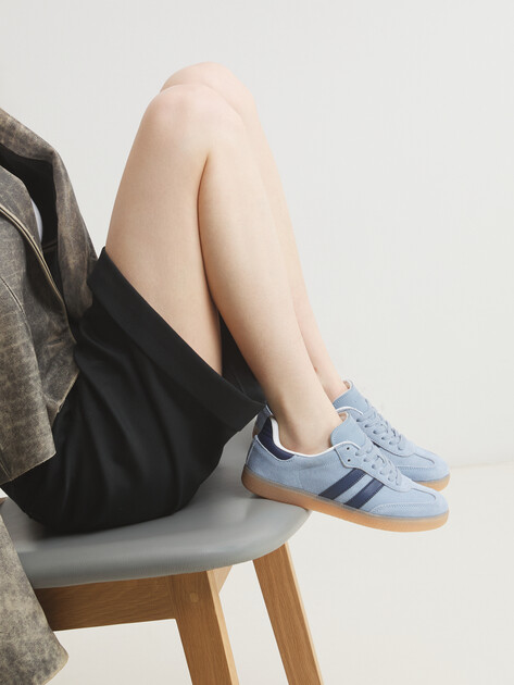 Женские кеды TENDANCE, Артикул FP-YL-24848, серо-голубой | 4471159. Ракурс 2