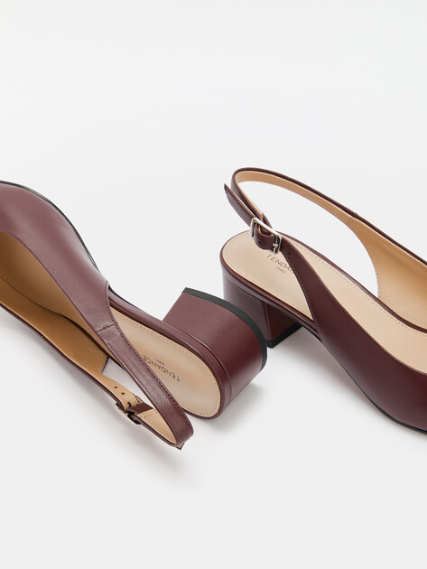 Женские туфли с открытой пяткой (слингбэк) TENDANCE, Артикул CLF892-01, каштановый | 4476772. Ракурс 6