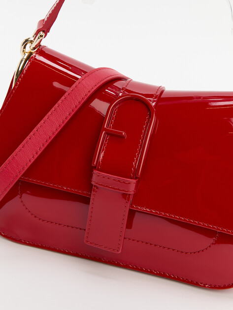 Женская сумка FURLA, Артикул FURLA FLOW MINI TOP HANDLE, рубиновый | 4478046. Ракурс 3 Женская сумка FURLA, Артикул FURLA FLOW MINI TOP HANDLE, рубиновый | 4478046. Ракурс 3