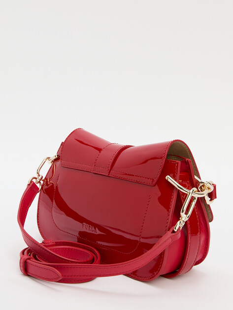 Женская сумка FURLA, Артикул FURLA FLOW MINI TOP HANDLE, рубиновый | 4478046. Ракурс 4 Женская сумка FURLA, Артикул FURLA FLOW MINI TOP HANDLE, рубиновый | 4478046. Ракурс 4