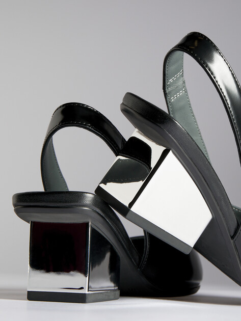 Женские туфли с открытой пяткой (слингбэк) UNITED NUDE Raila June, Артикул Raila June, черный | 4478635. Ракурс 6