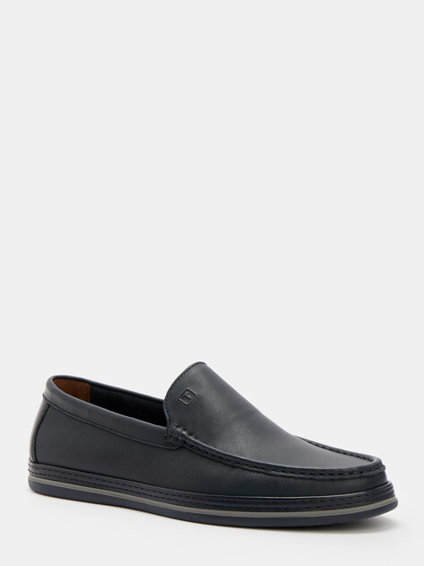 Мужские мокасины TENDANCE, Артикул TTTS651-27A, темно-синий | 4479640. Ракурс 3