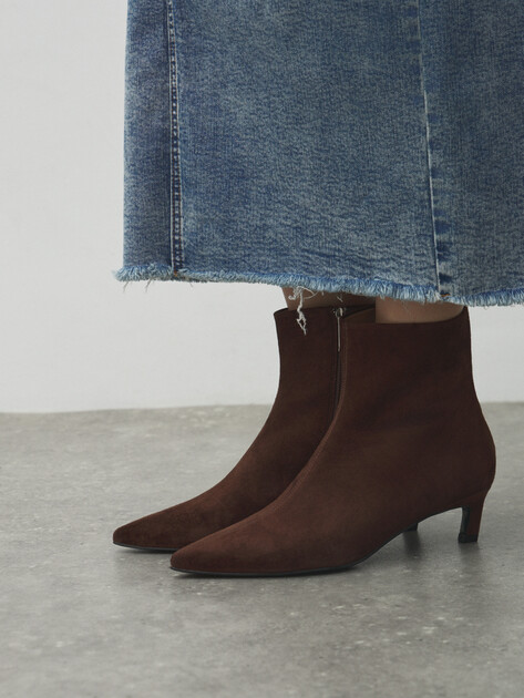 Юбка из денима MAISON DAVID, Артикул ZH-24-06, серо-голубой | 4481075. Ракурс 3